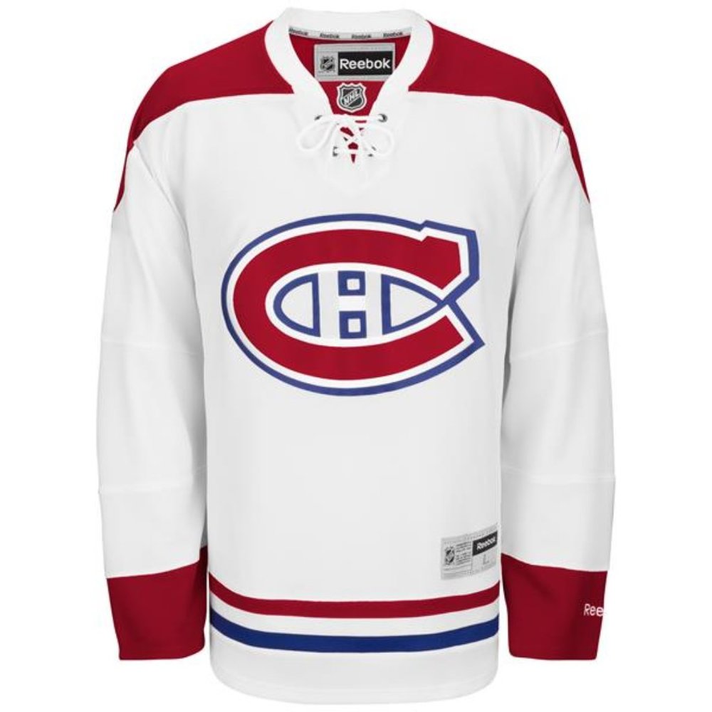 Montreal Canadiens Reebok Premier replica white away jersey size 3XL blank